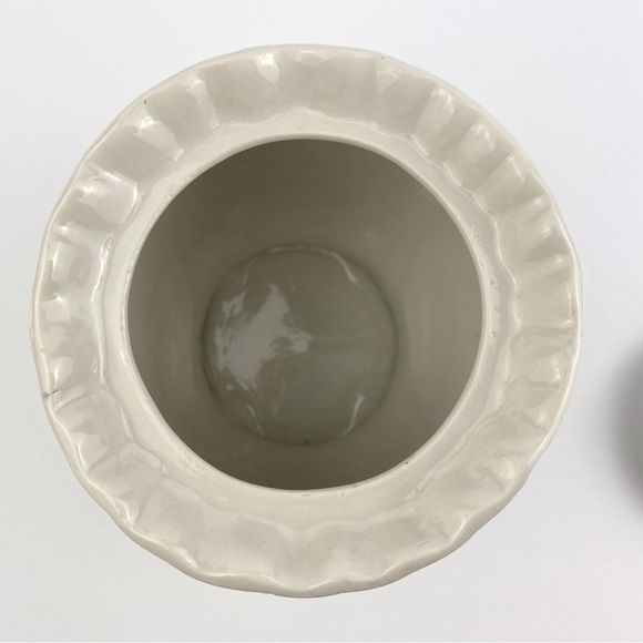 Vintage ceramic lidded jar decorative cannister, sailing ships nautical decor 7" - Picture 6 of 10